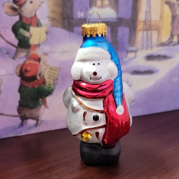 vintage Other - Vintage G&D glass snowman ornament